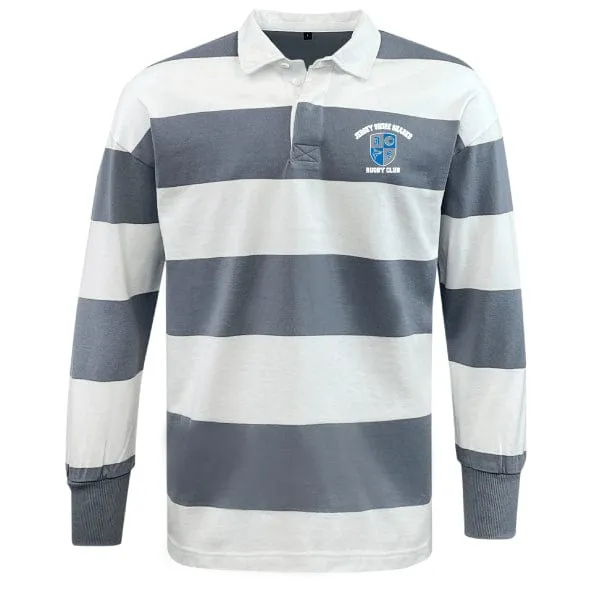 Jersey Shore Sharks Classic Long Sleeve Hooped Rugby Jersey