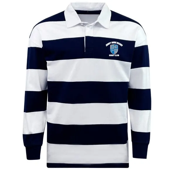 Jersey Shore Sharks Classic Long Sleeve Hooped Rugby Jersey