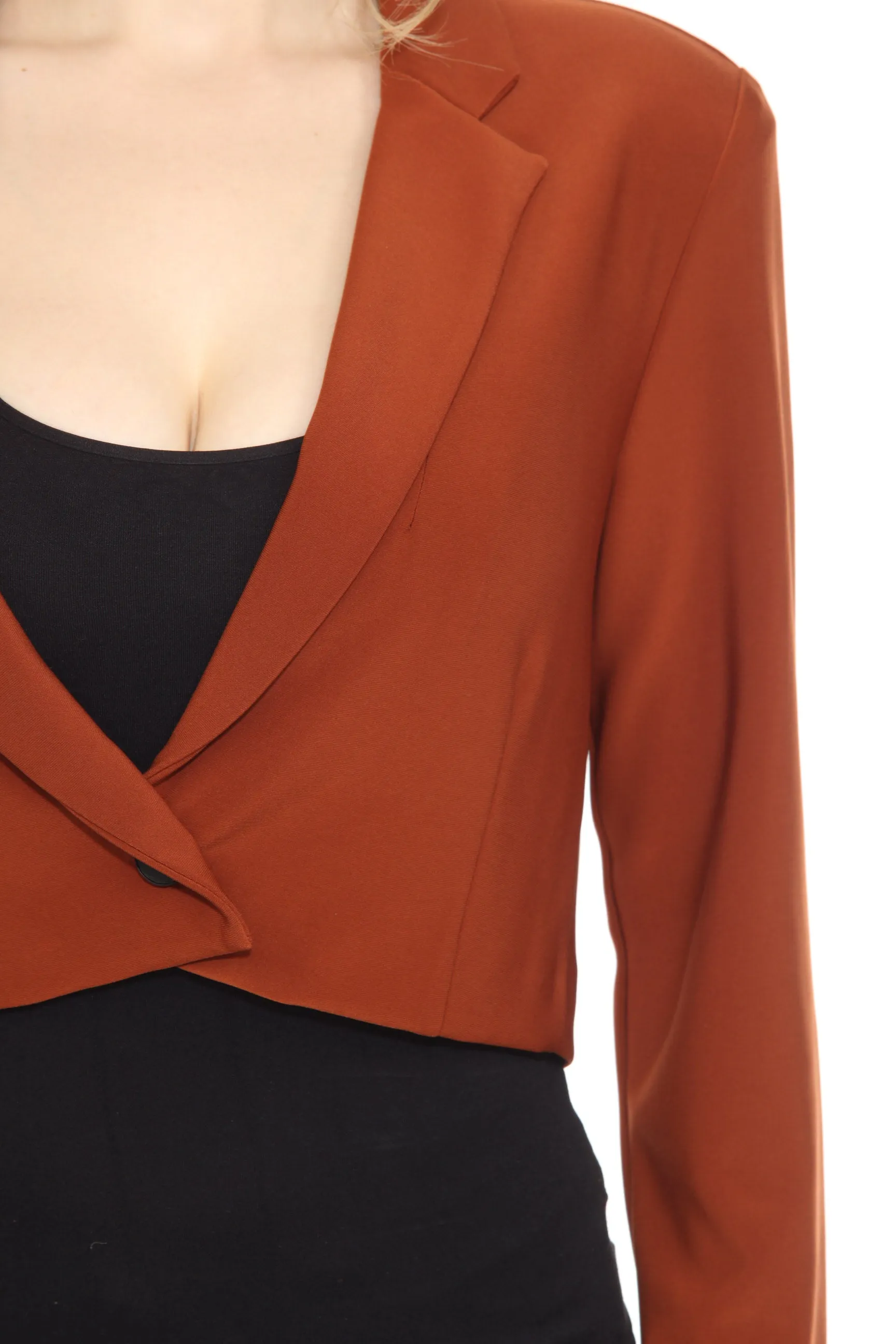 Joseph Ribkoff Cinnamon Cropped Blazer Jacket 243214