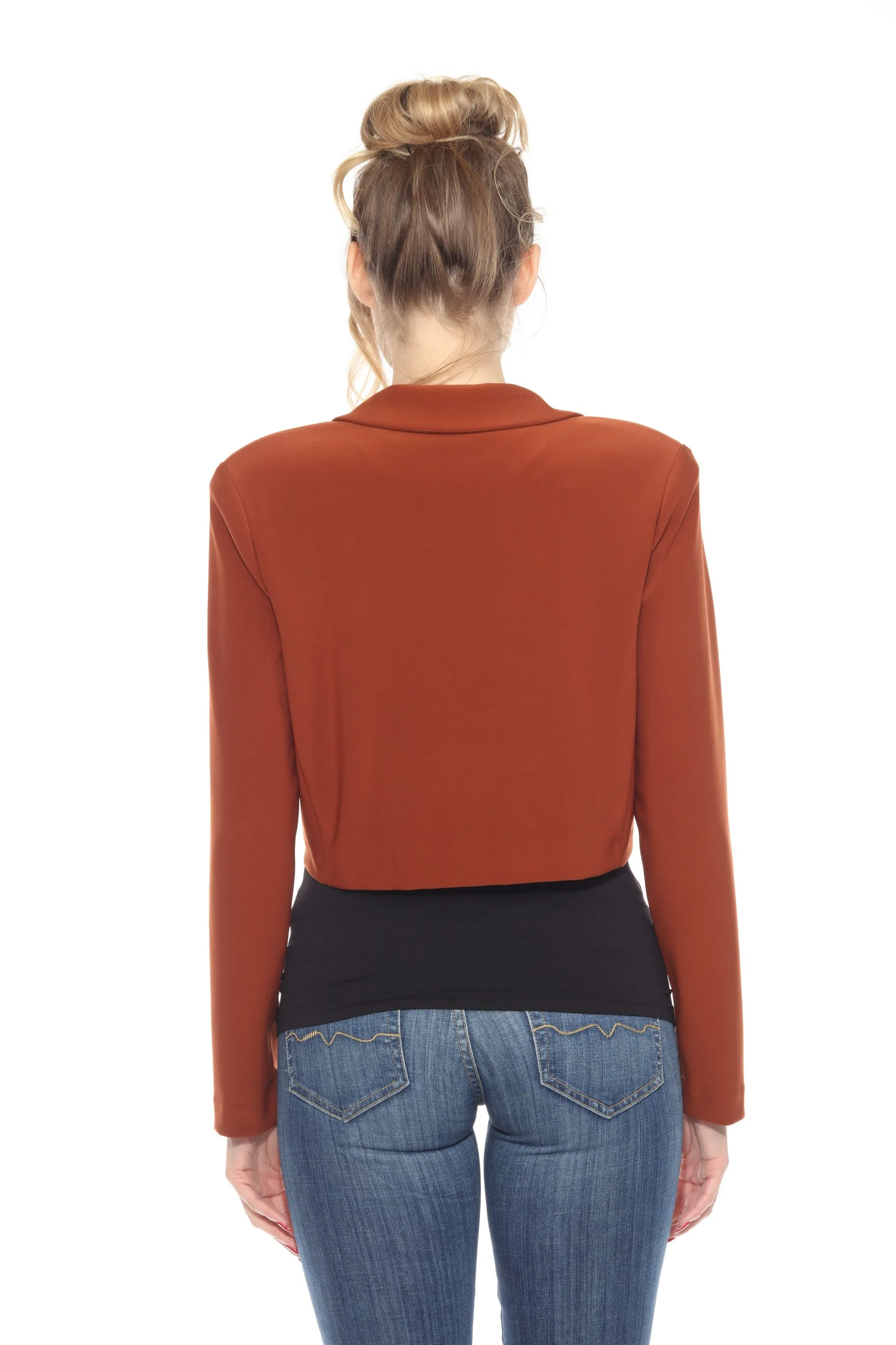 Joseph Ribkoff Cinnamon Cropped Blazer Jacket 243214