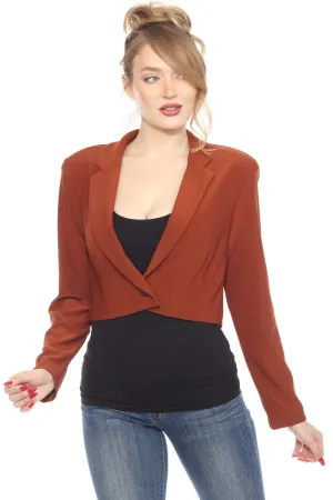 Joseph Ribkoff Cinnamon Cropped Blazer Jacket 243214