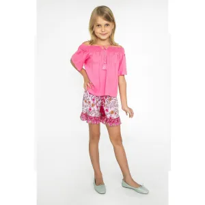 Joyous & Free Sunrise Camellia Ruffle Smock Short