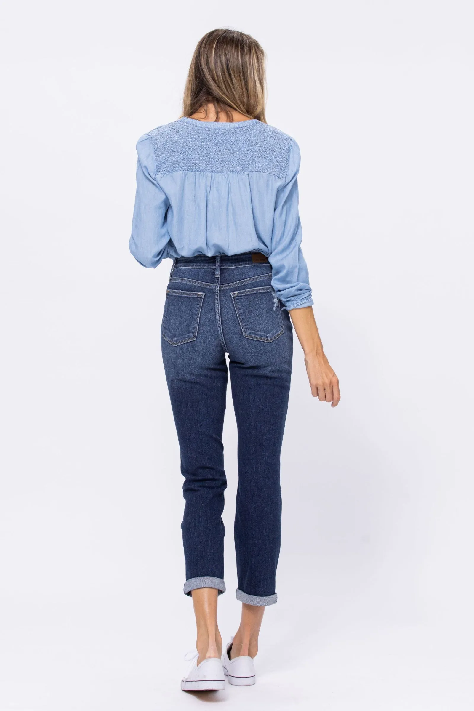 Judy Blue | Bailey | Dark Wash Boyfriend Jeans