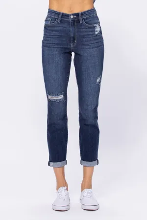 Judy Blue | Bailey | Dark Wash Boyfriend Jeans