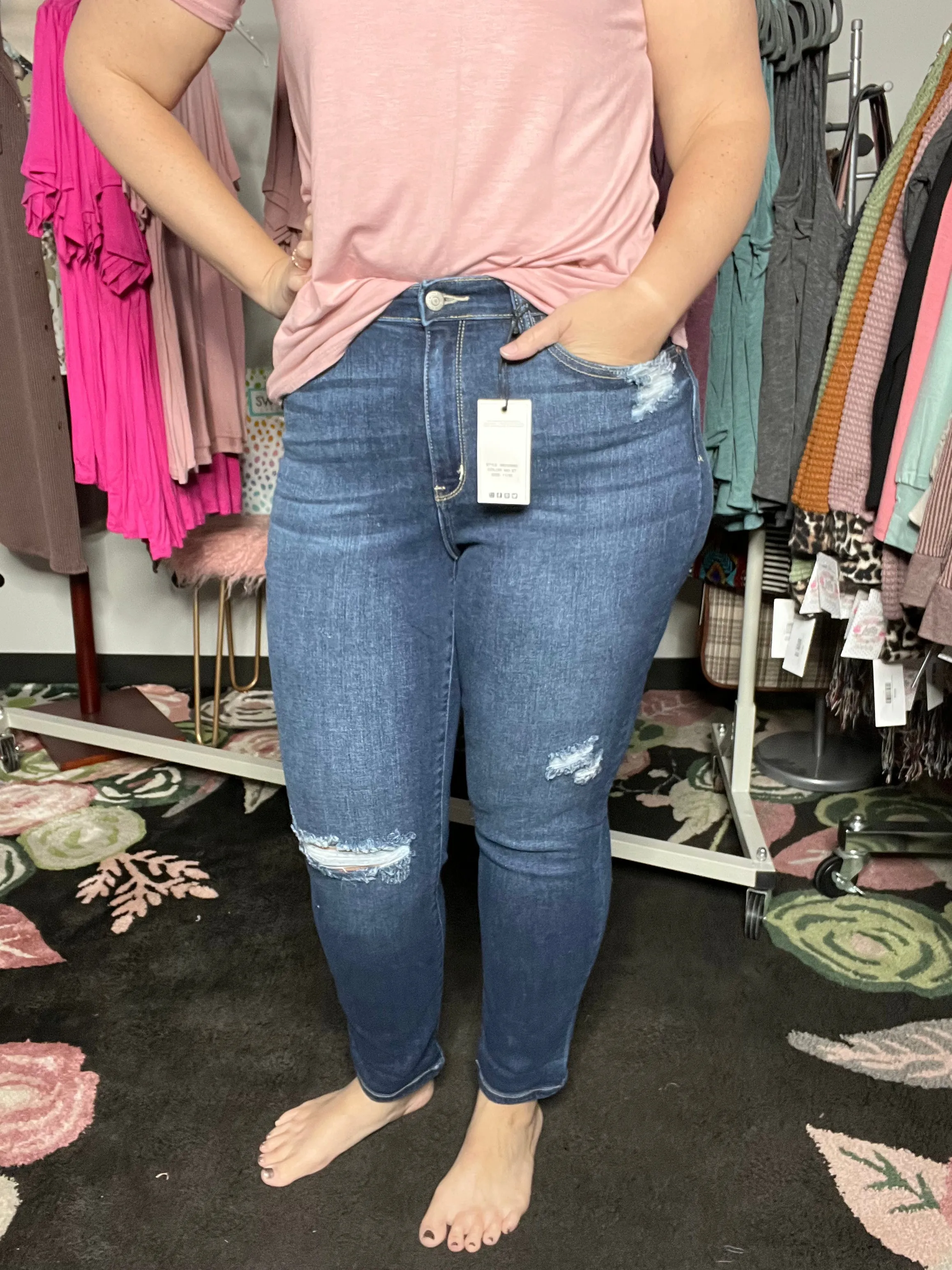 Judy Blue | Bailey | Dark Wash Boyfriend Jeans