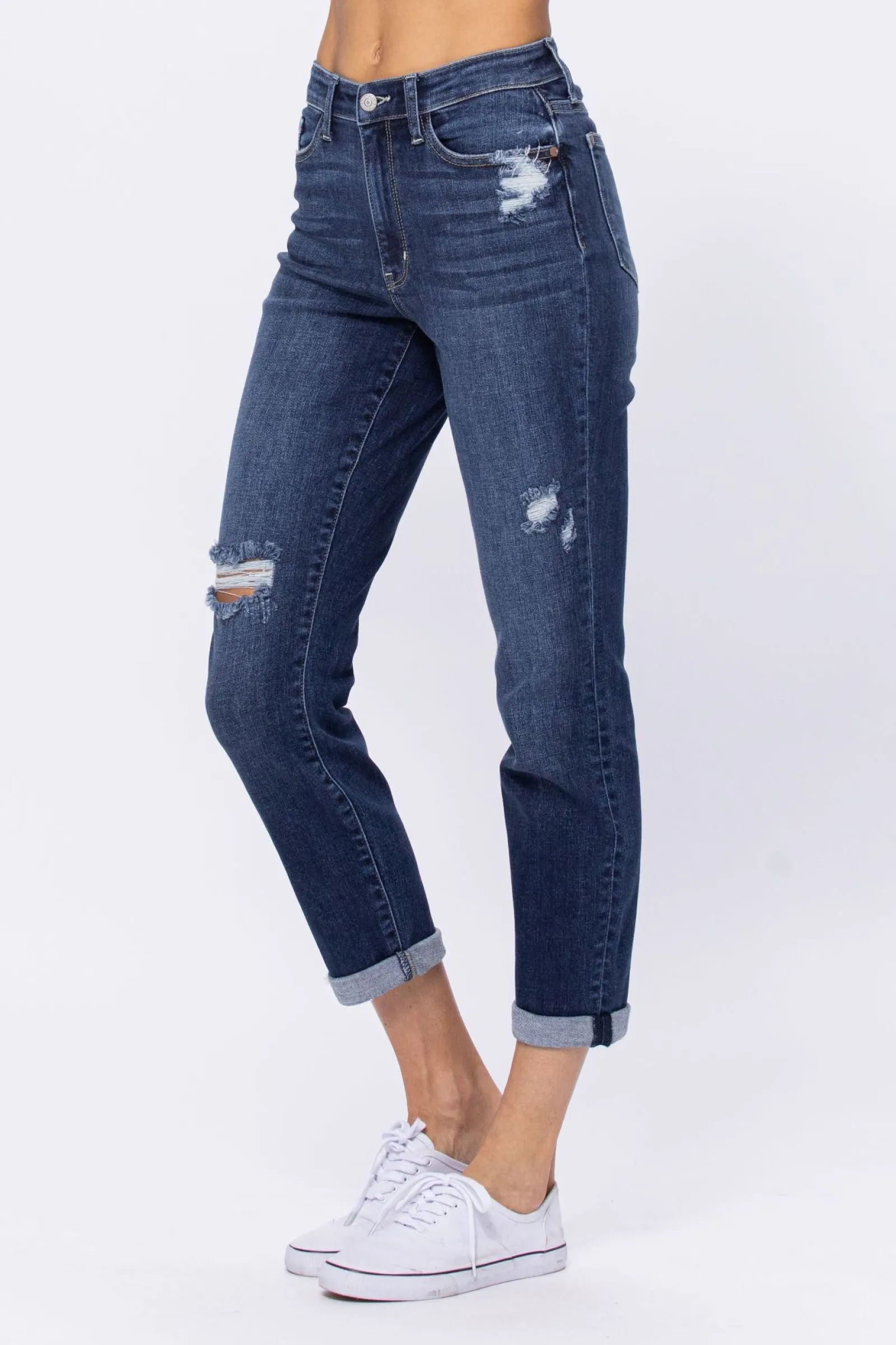 Judy Blue | Bailey | Dark Wash Boyfriend Jeans