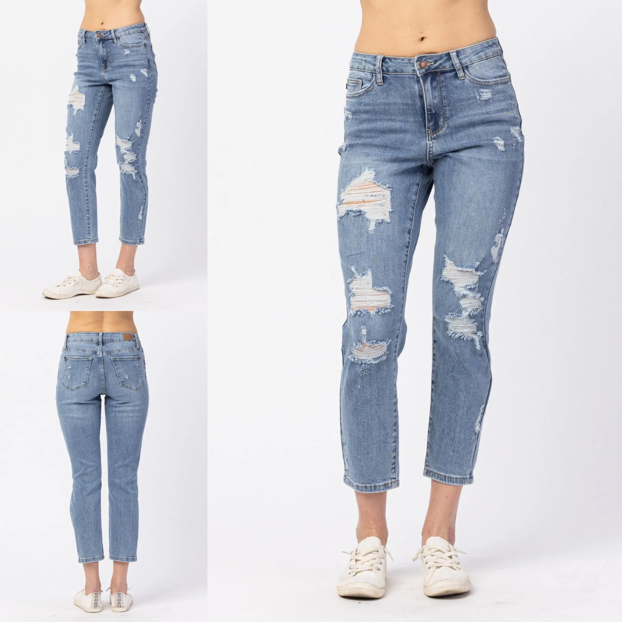 Judy Blue | Bridget | Destroyed Boyfriend Jeans