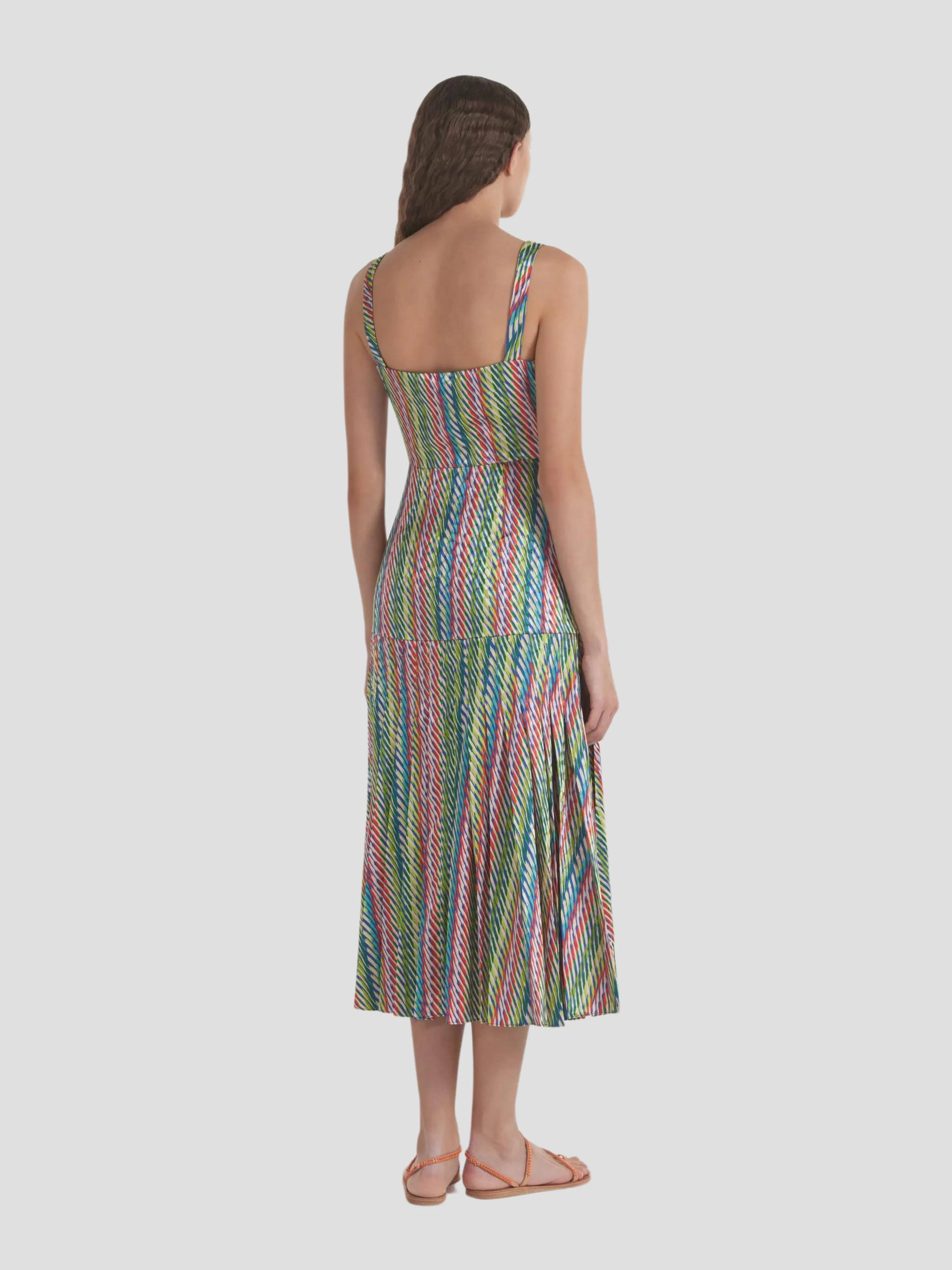 Karen Dress in Oblique Olive