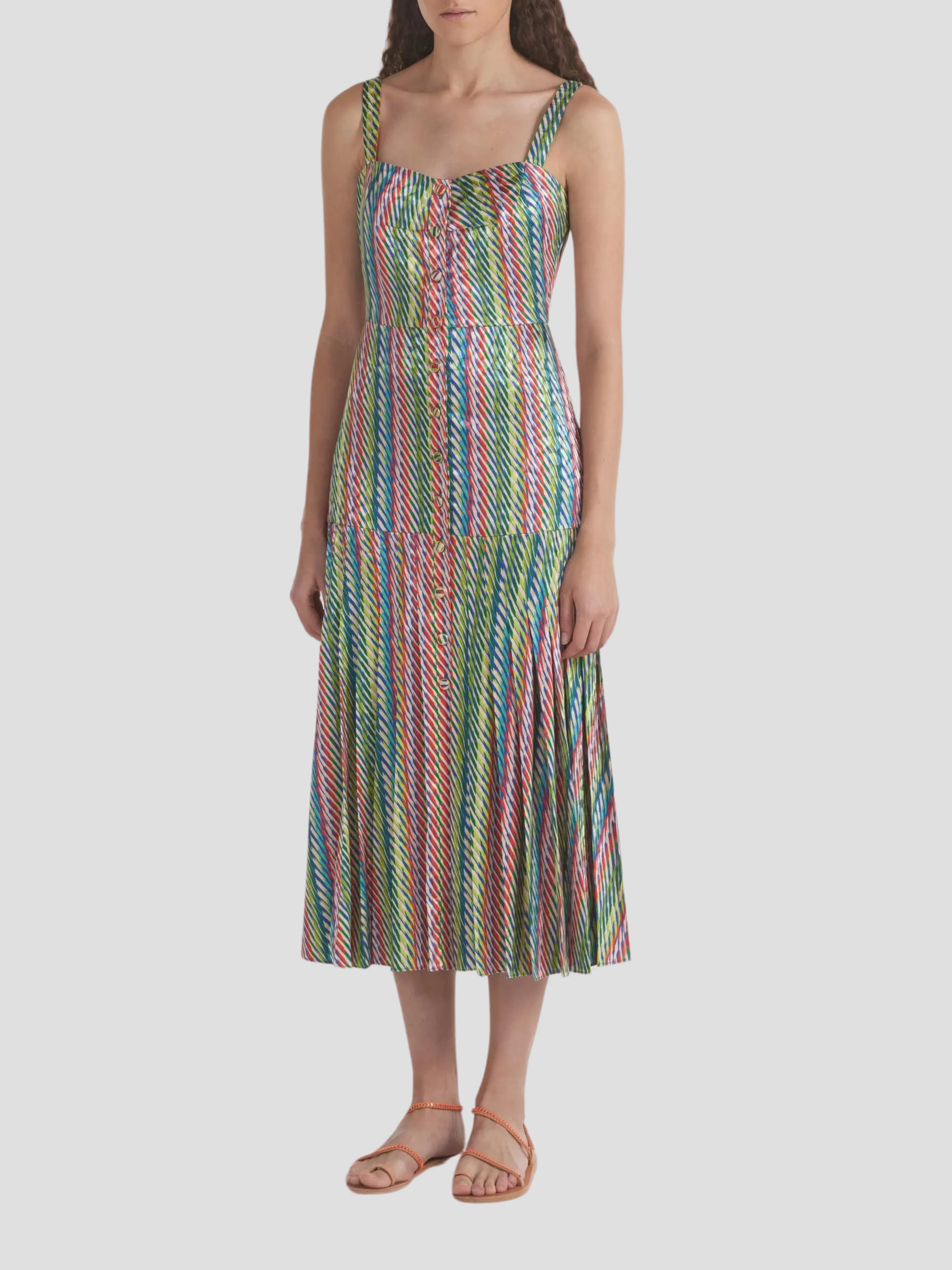 Karen Dress in Oblique Olive