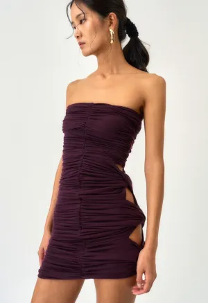 Karly Dress in Burgundy