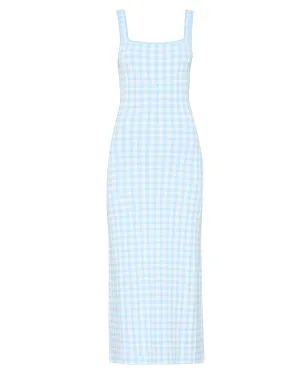 Katie Dress in Sky Gingham