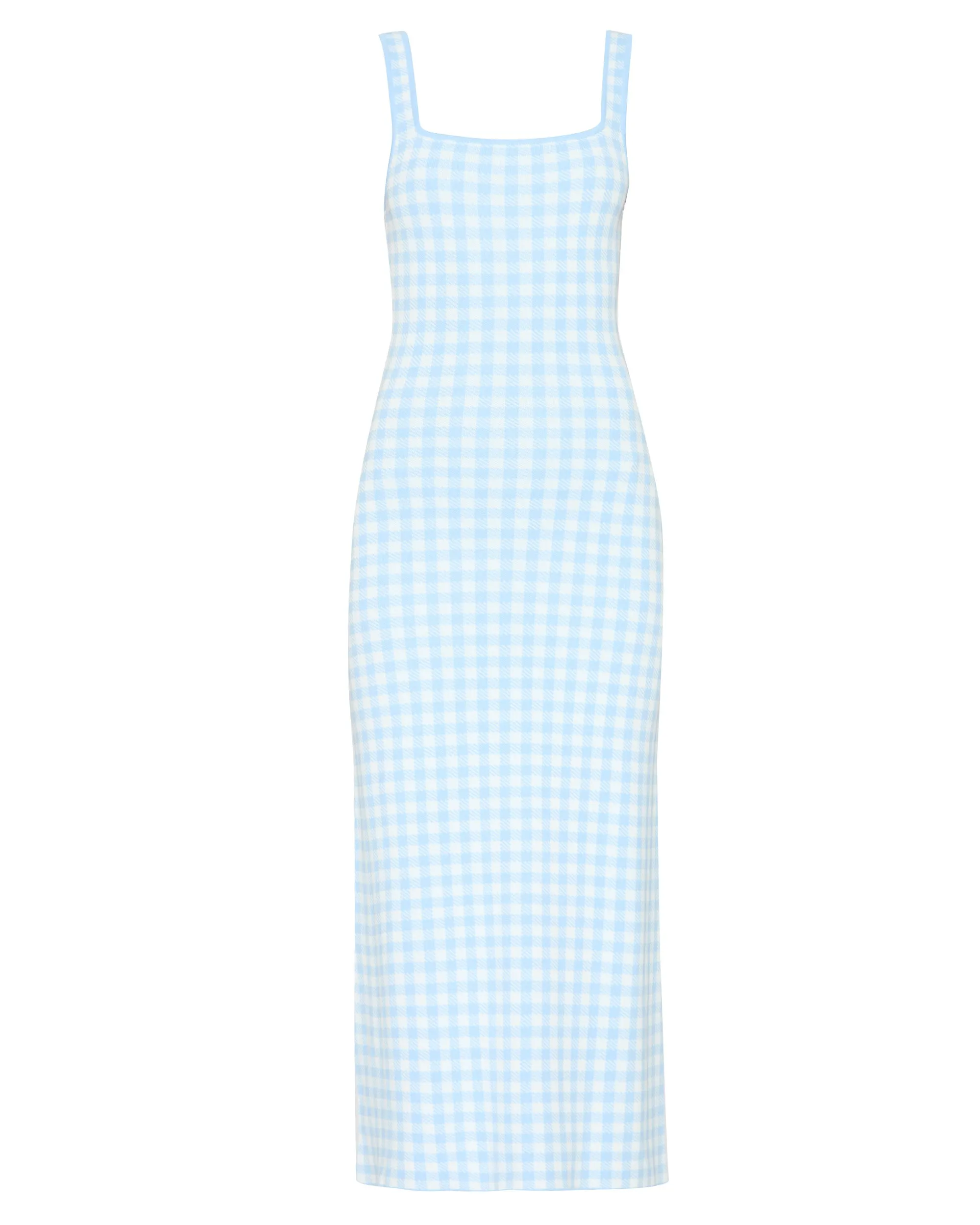 Katie Dress in Sky Gingham