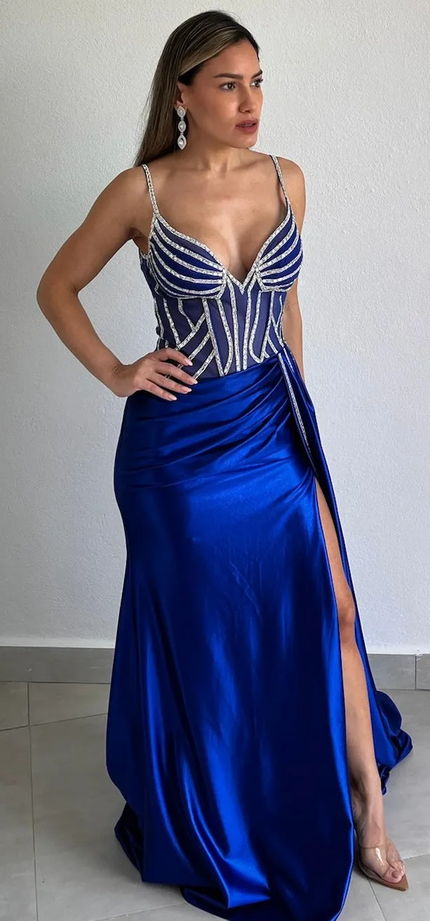 Keep It Interesting Royal Blue Formal Gown