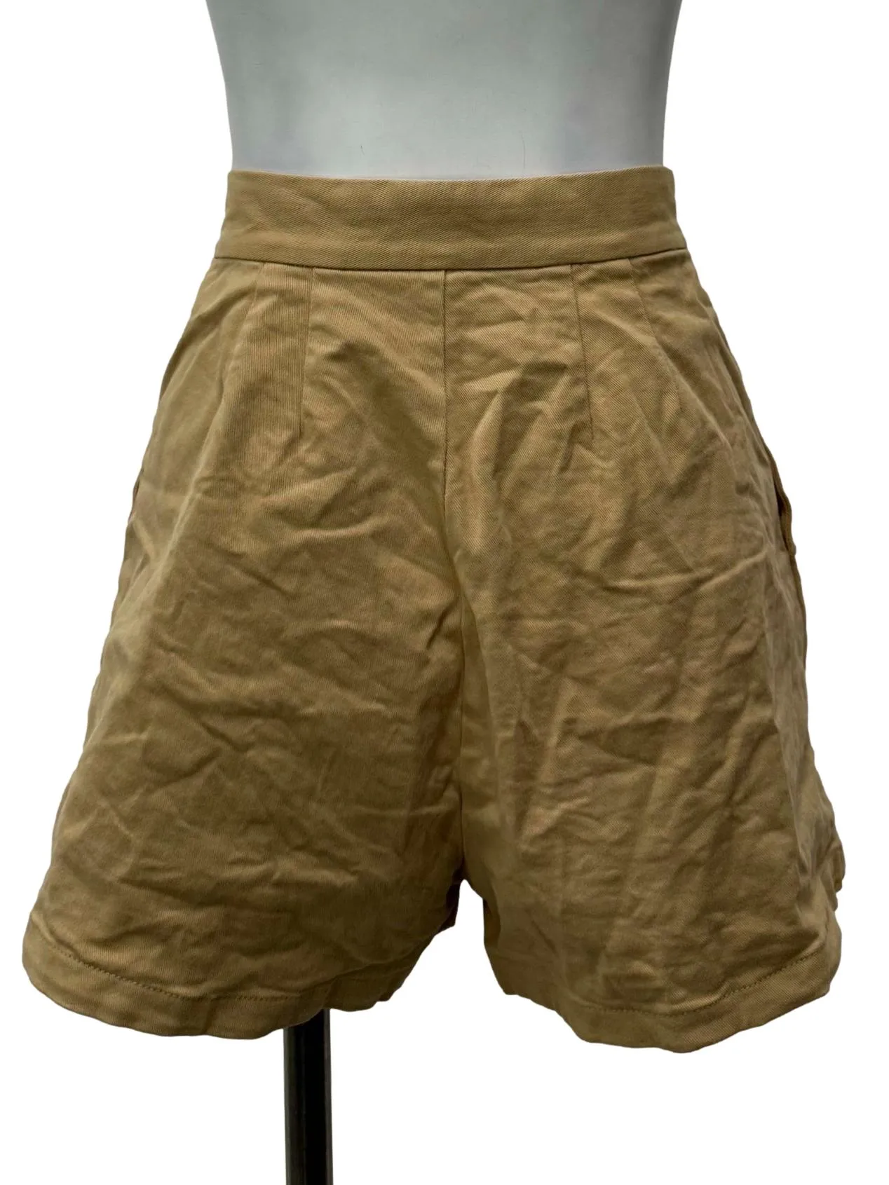 Khaki Brown Basic Shorts