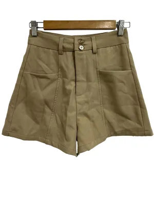 Khaki Double Button Shorts