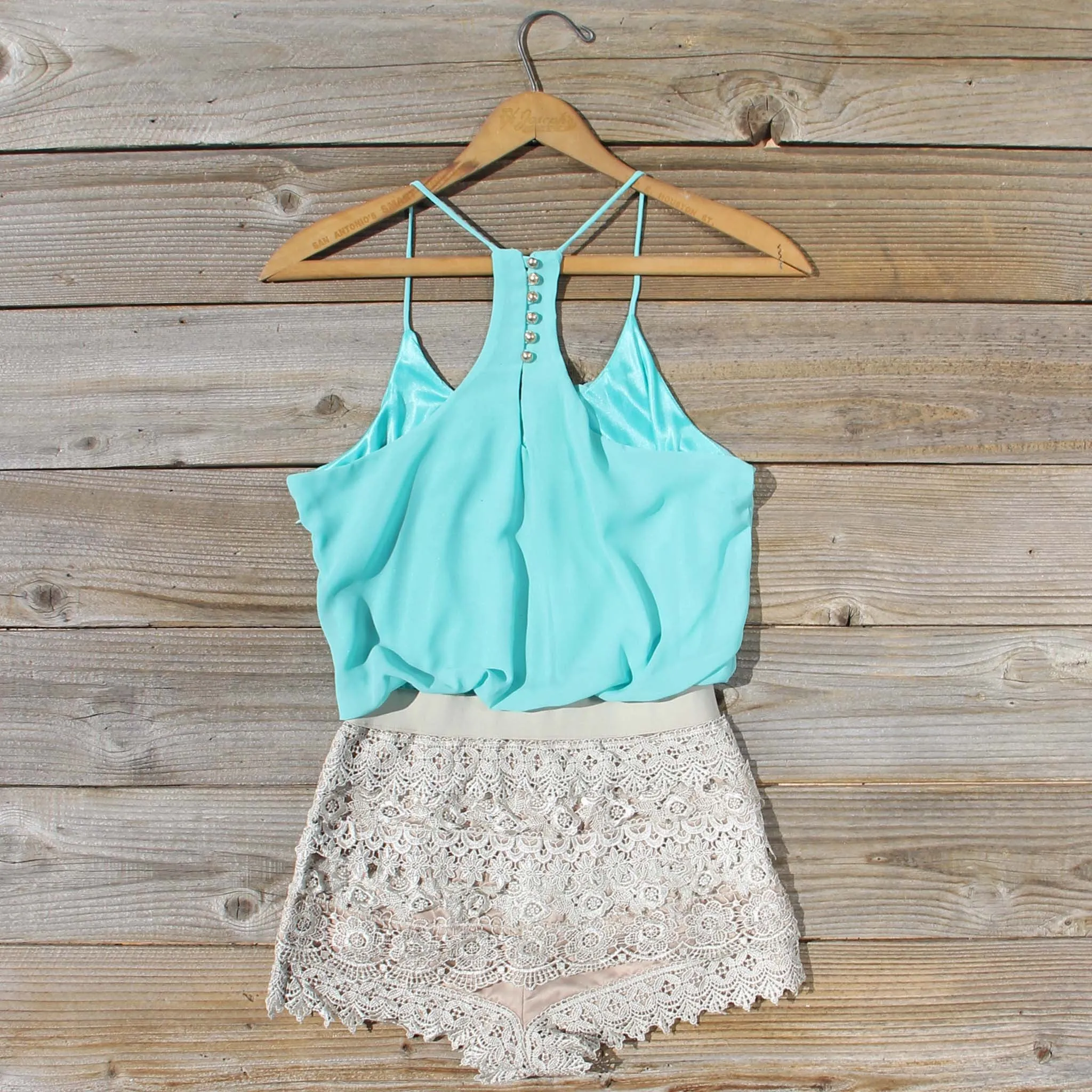 Kindred Spirits Romper in Mint