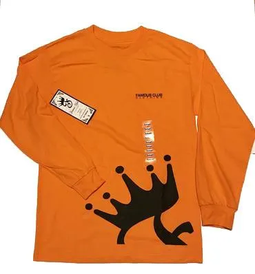 KING & QUEEN Orange Longsleeve T-hirt