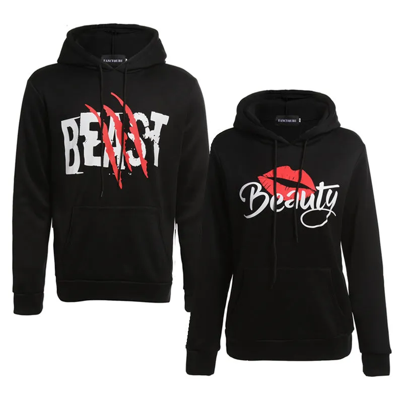 (King and Queen) (Beauty and Beast) Couples Hoodies