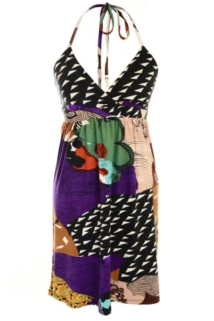 KIWI Printed Halterneck Dress