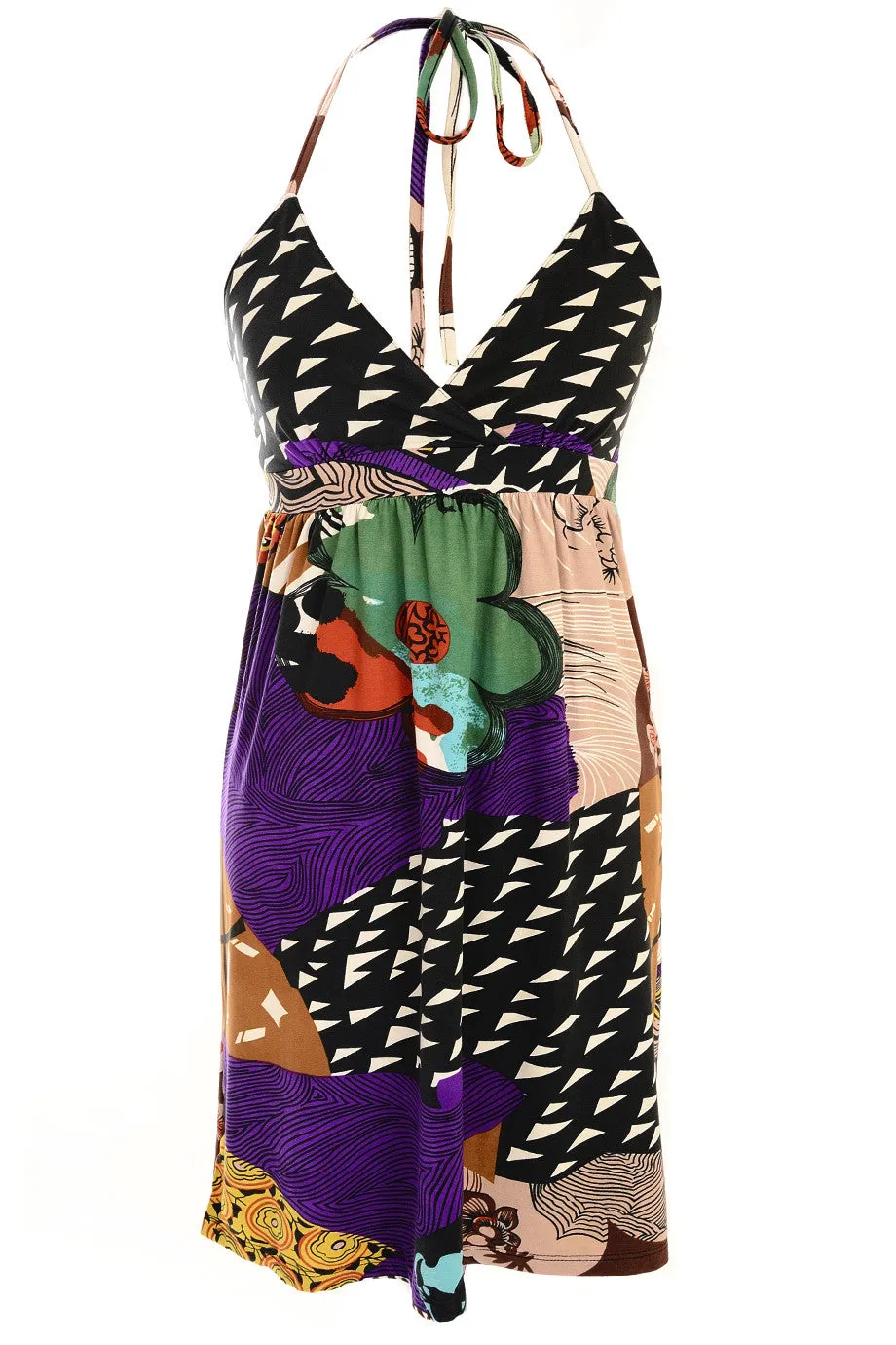 KIWI Printed Halterneck Dress