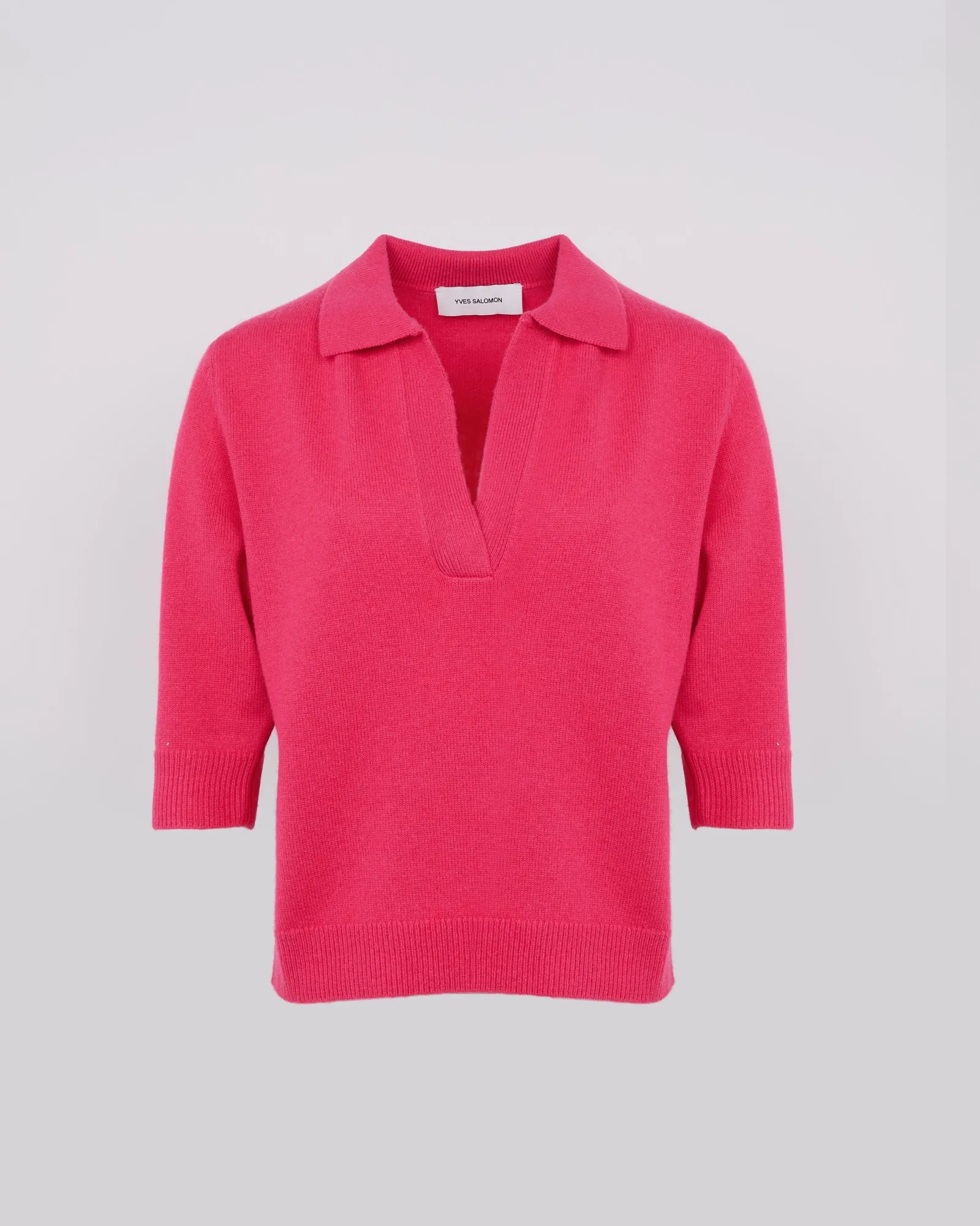 Knit polo shirt
