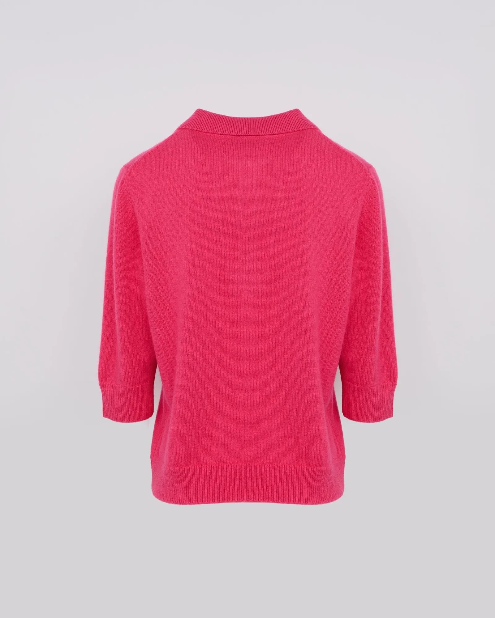 Knit polo shirt