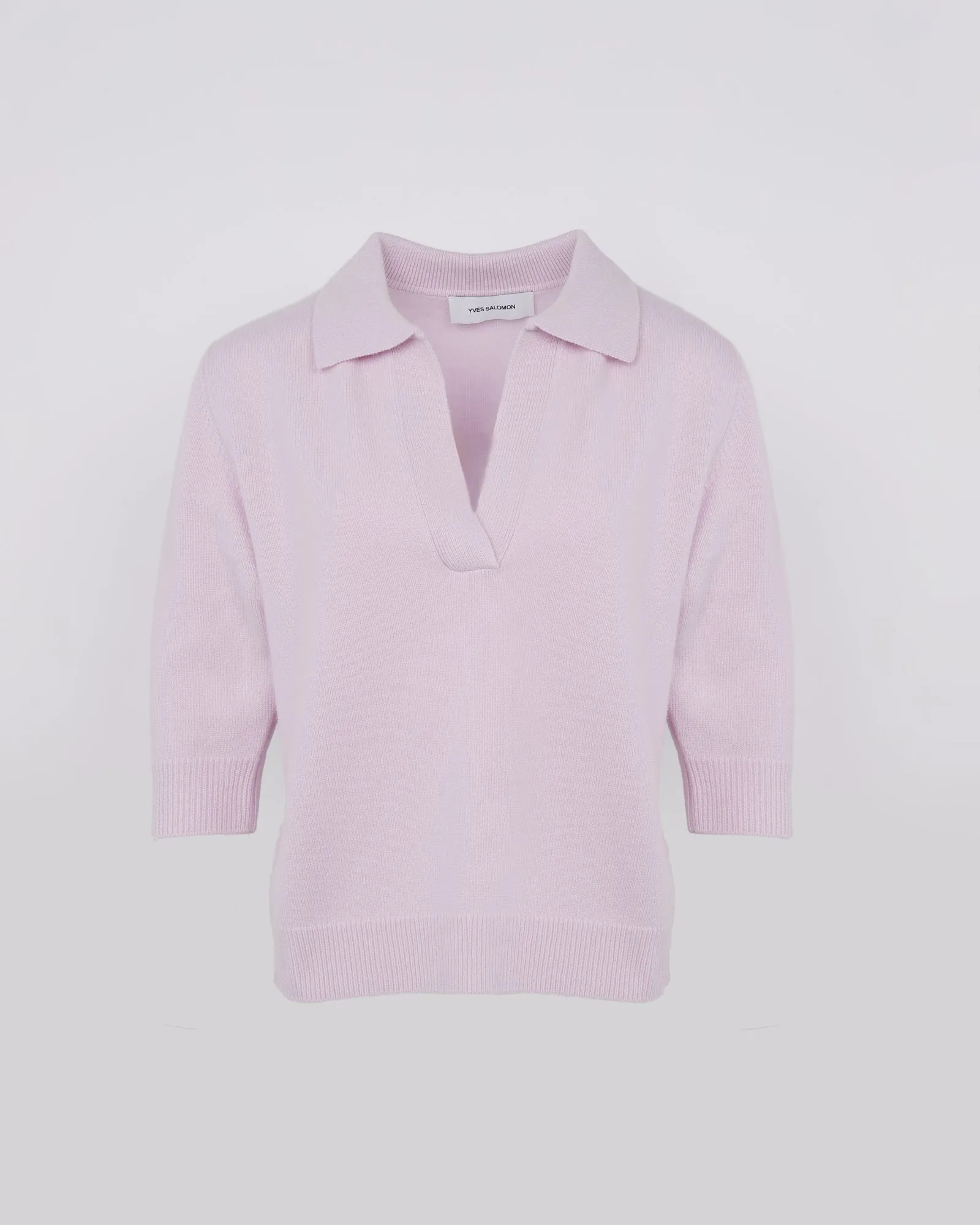 Knit polo shirt