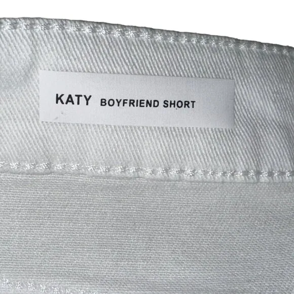 KUT From‎ The Kloth Katy Boyfriend White Denim Shorts Size 16 NWT Summer Outdoor