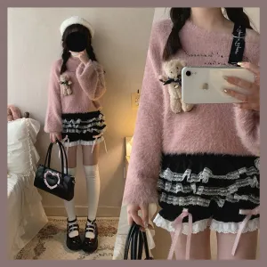 Lace Bow Shorts UB99185