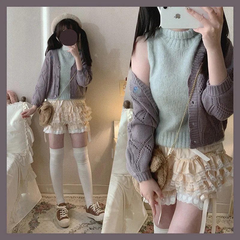 Lace Bow Shorts UB99185