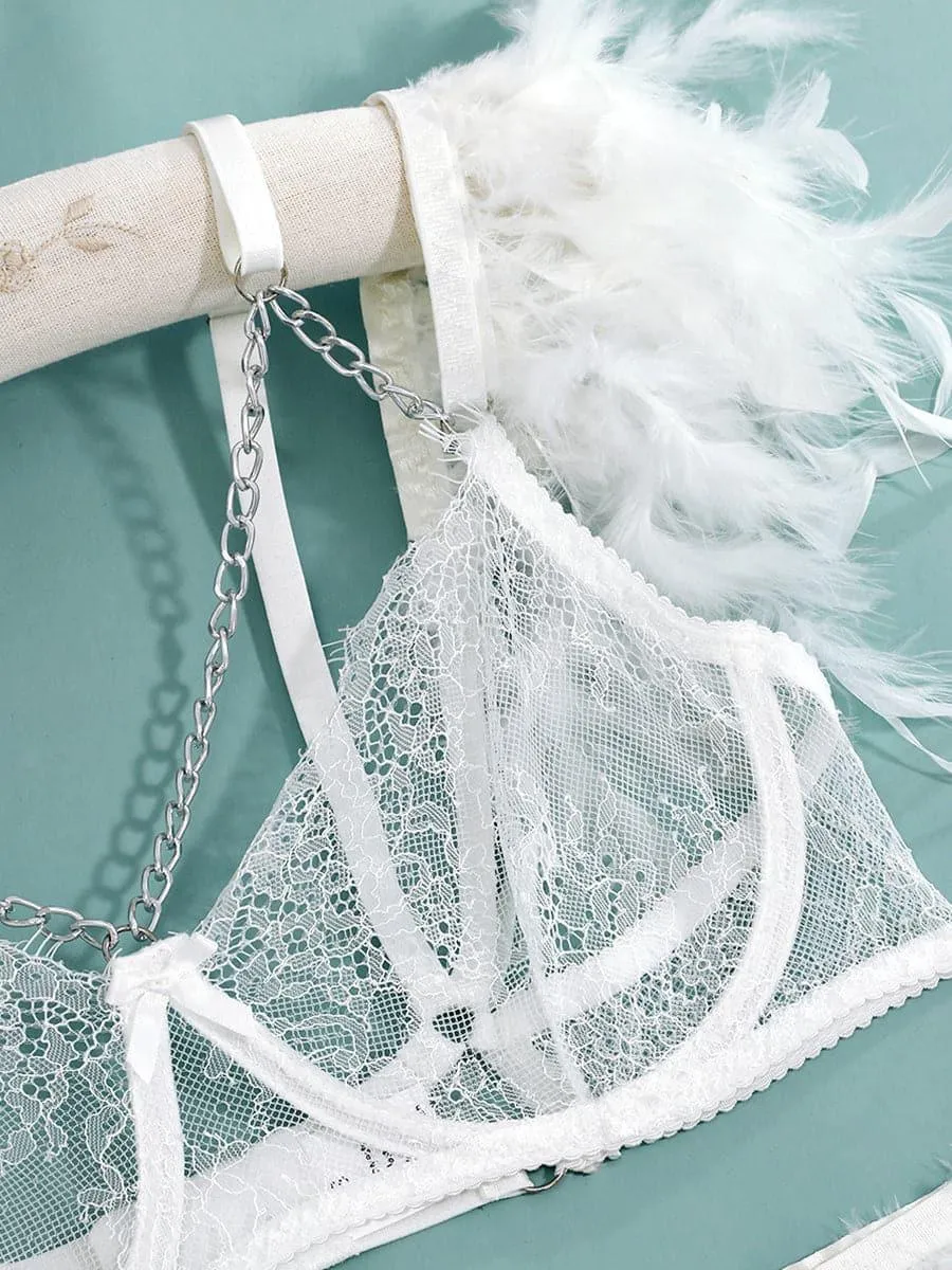 Lace Plumage Bra Set MSL002