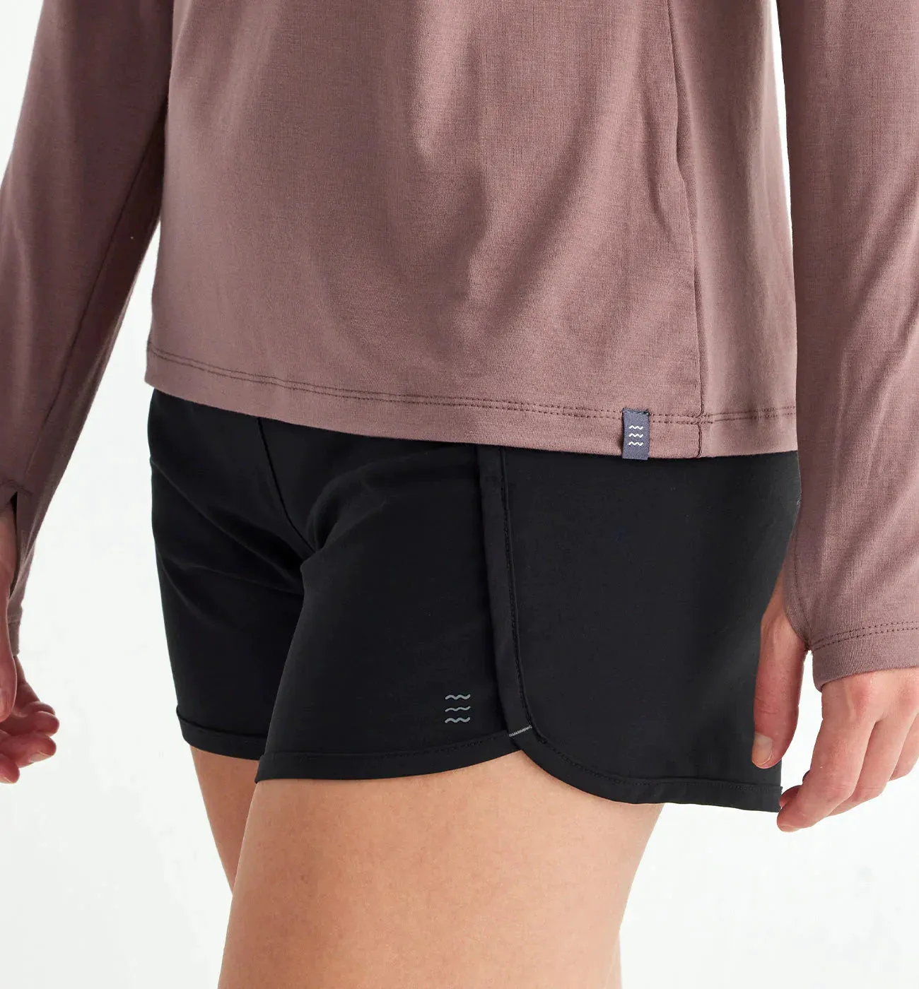 LADIES FREE FLY BAMBOO LINED BREEZE SHORT - 4IN
