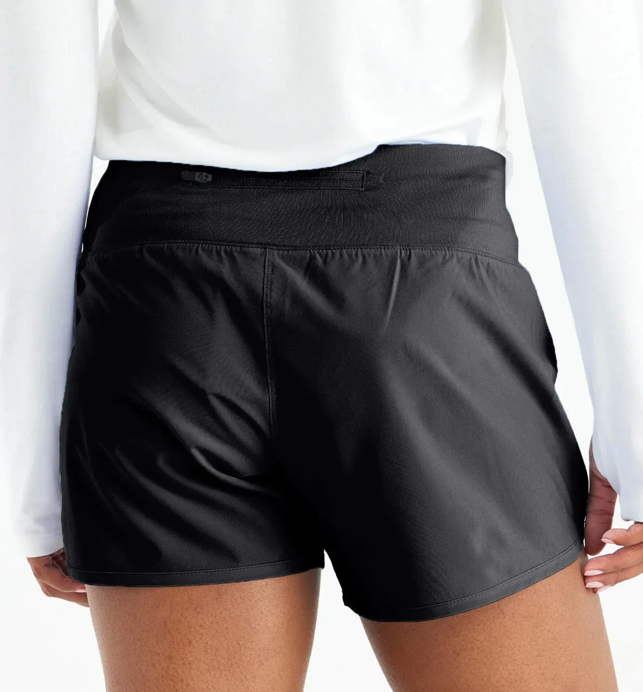 LADIES FREE FLY BAMBOO LINED BREEZE SHORT - 4IN