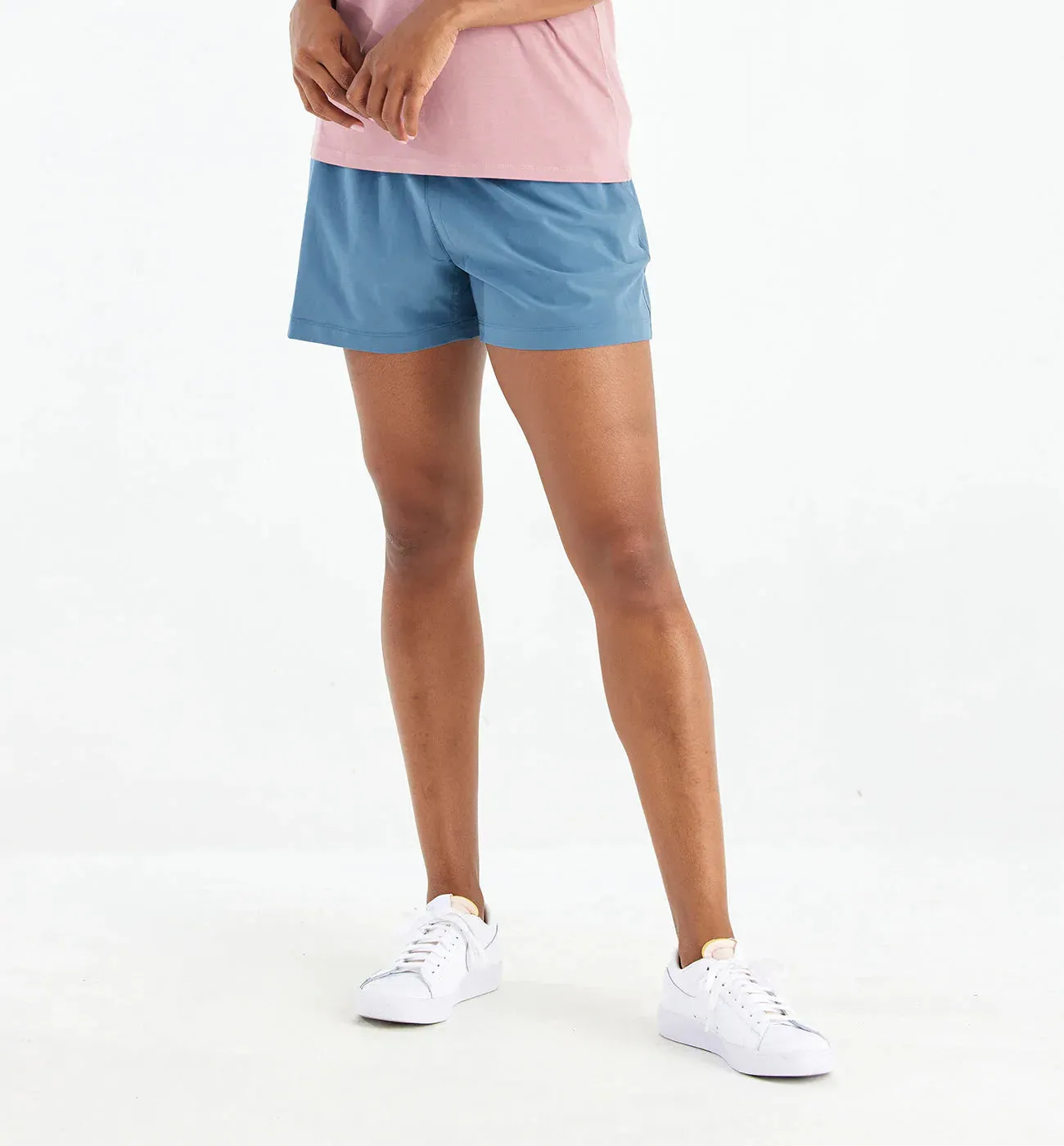 LADIES FREE FLY PULL ON BREEZE SHORT - PACIFIC BLUE