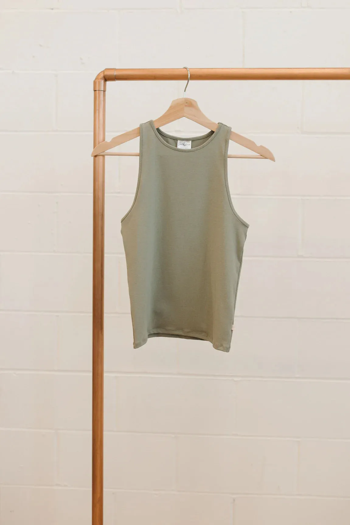 Ladies High Neck Tank