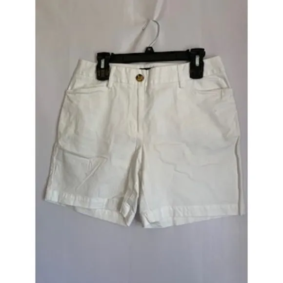 Land's End 4 Pair Bundle Size 8 Shorts Pink, White, Blue an Coral Womens