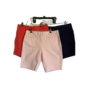 Land's End 4 Pair Bundle Size 8 Shorts Pink, White, Blue an Coral Womens
