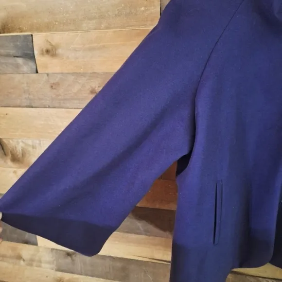 LANE BRYANT Purple Faux Wool Blend Cape Coat SZ 2X or 18/20