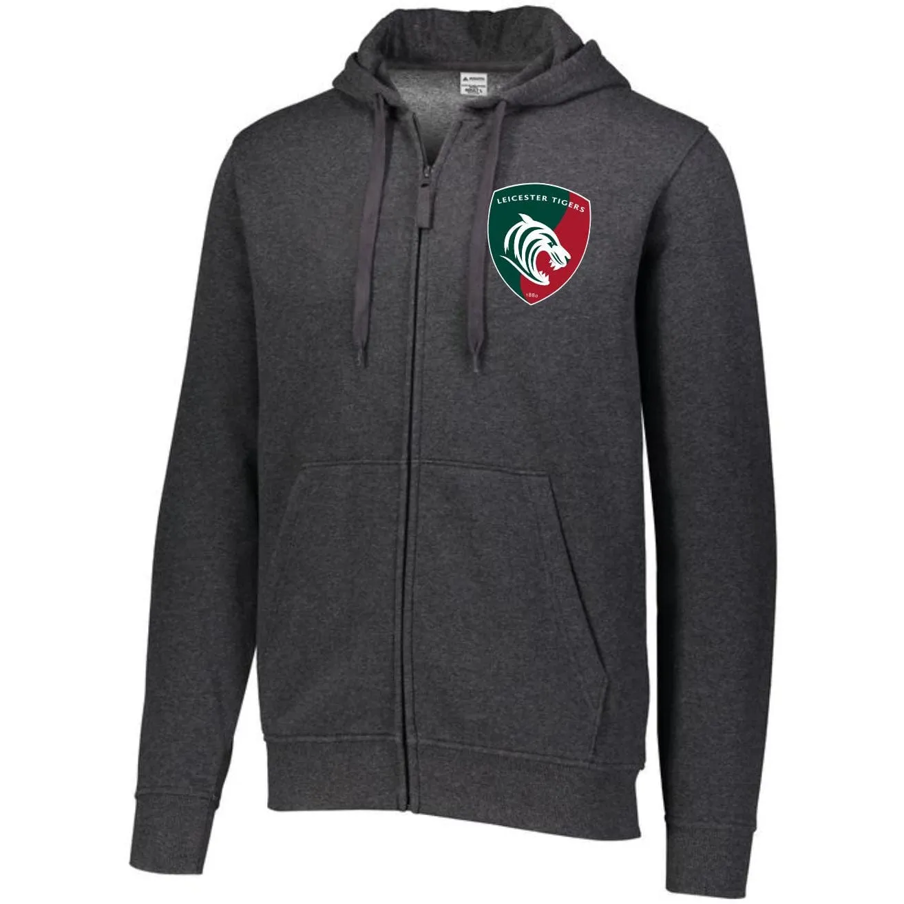 Leicester Tigers Full Zip Fleece Hoodie