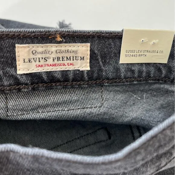 Levi’s 501 high rise jean shorts black 29 NWT