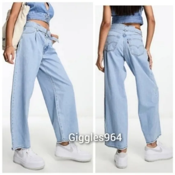 Levi's Belted Baggy Jeans in Living Legend