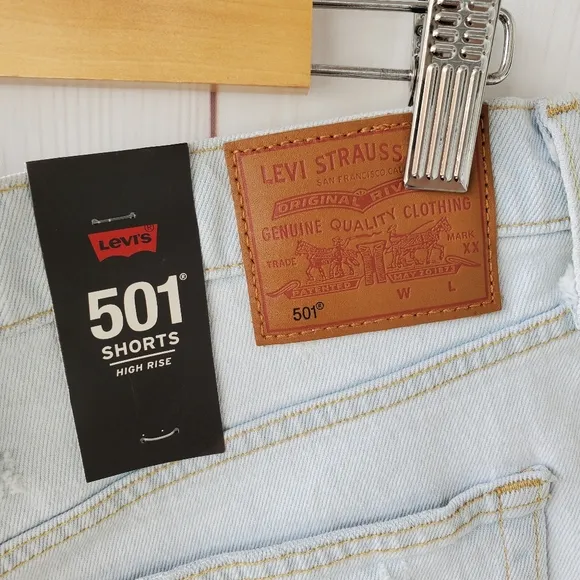 Levi's Premium 501 high rise shorts