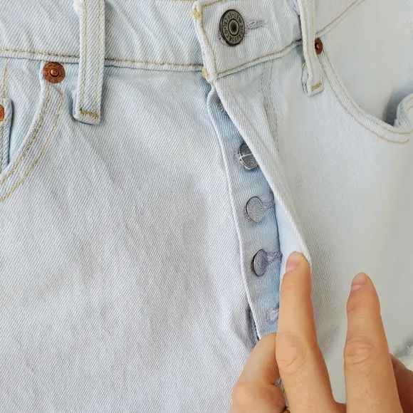 Levi's Premium 501 high rise shorts