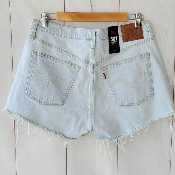 Levi's Premium 501 high rise shorts