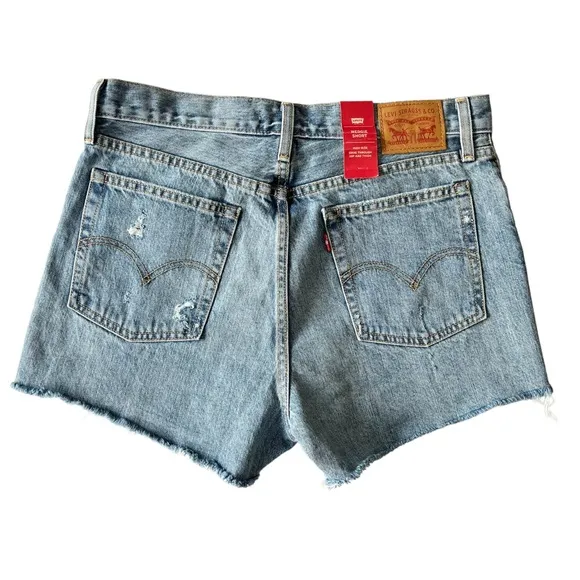 Levi's x Free People Wedgie Distressed Denim Jean Short | 31 NWT