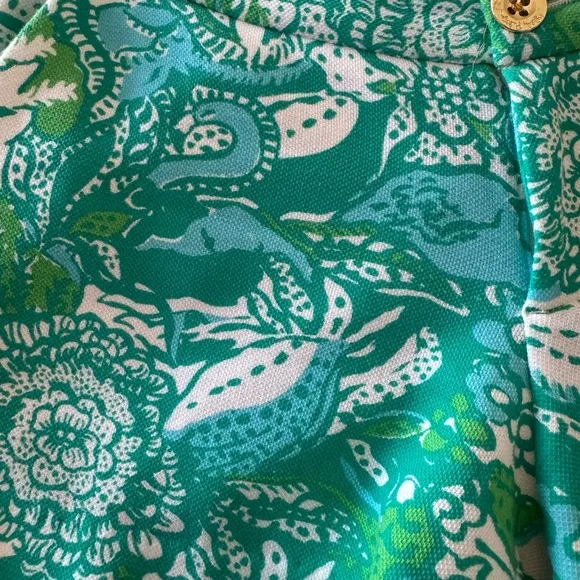 Lilly Pulitzer Buttercup Knit Shorts “Safari Sangria” Sz 2