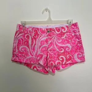 Lilly Pulitzer Hot Pink Red Swirl Pink Pout Walsh Shorts