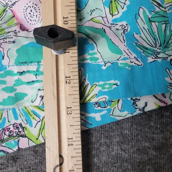 Lilly Pulitzer Originals Jungle Glam Toile Womens 10 Blue Pink Callahan Shorts