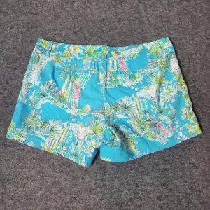 Lilly Pulitzer Originals Jungle Glam Toile Womens 10 Blue Pink Callahan Shorts