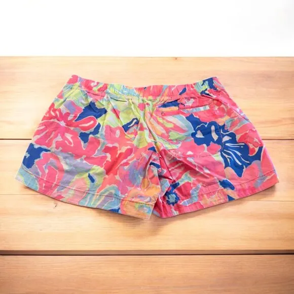 Lilly Pulitzer Pull On Shorts In Multi Playa Hermosa XS